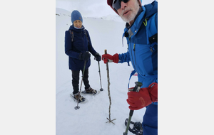 Quand on oublie ses bâtons, on en fabrique...avec rondelles à neige svp